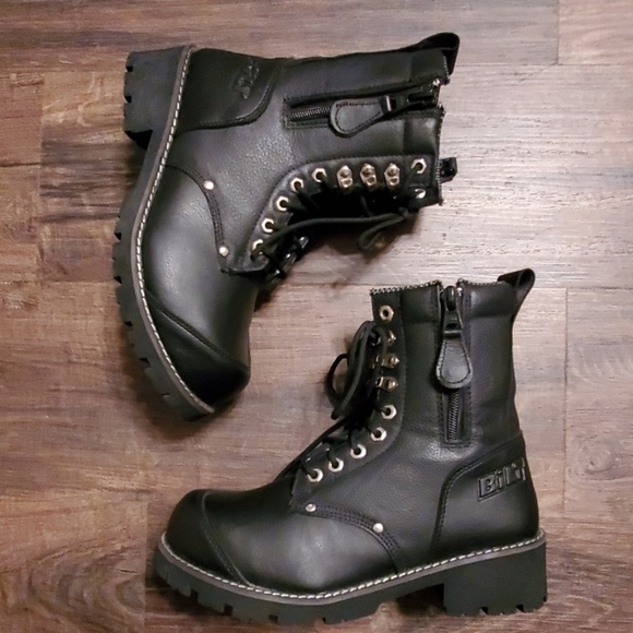 black commando boots